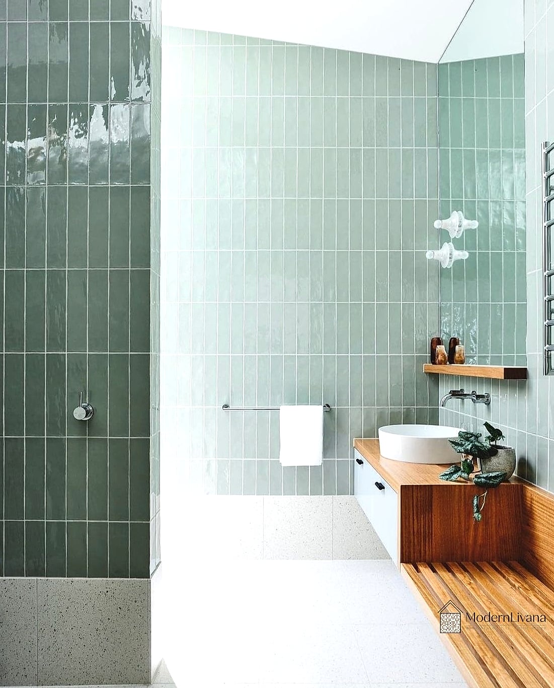 Floor-to-Ceiling Subway Tile in the Shower