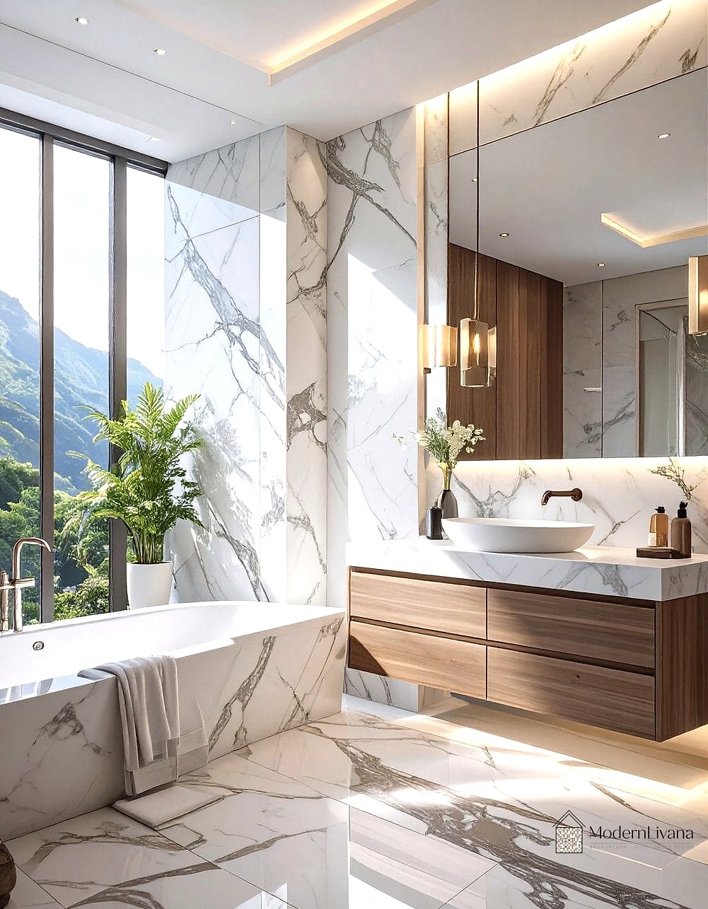 Floor-to-Ceiling Backsplash Extension
