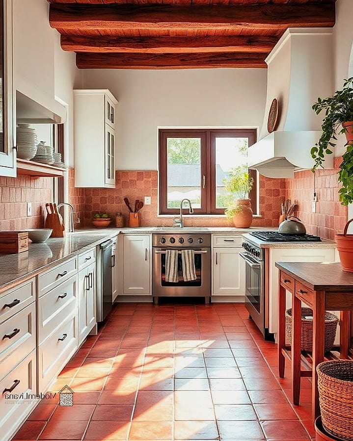 24 Terracota Backsplash Ideas to Inspire Your Next Renovation 17 Floor-to-Ceiling Terracotta Backsplash