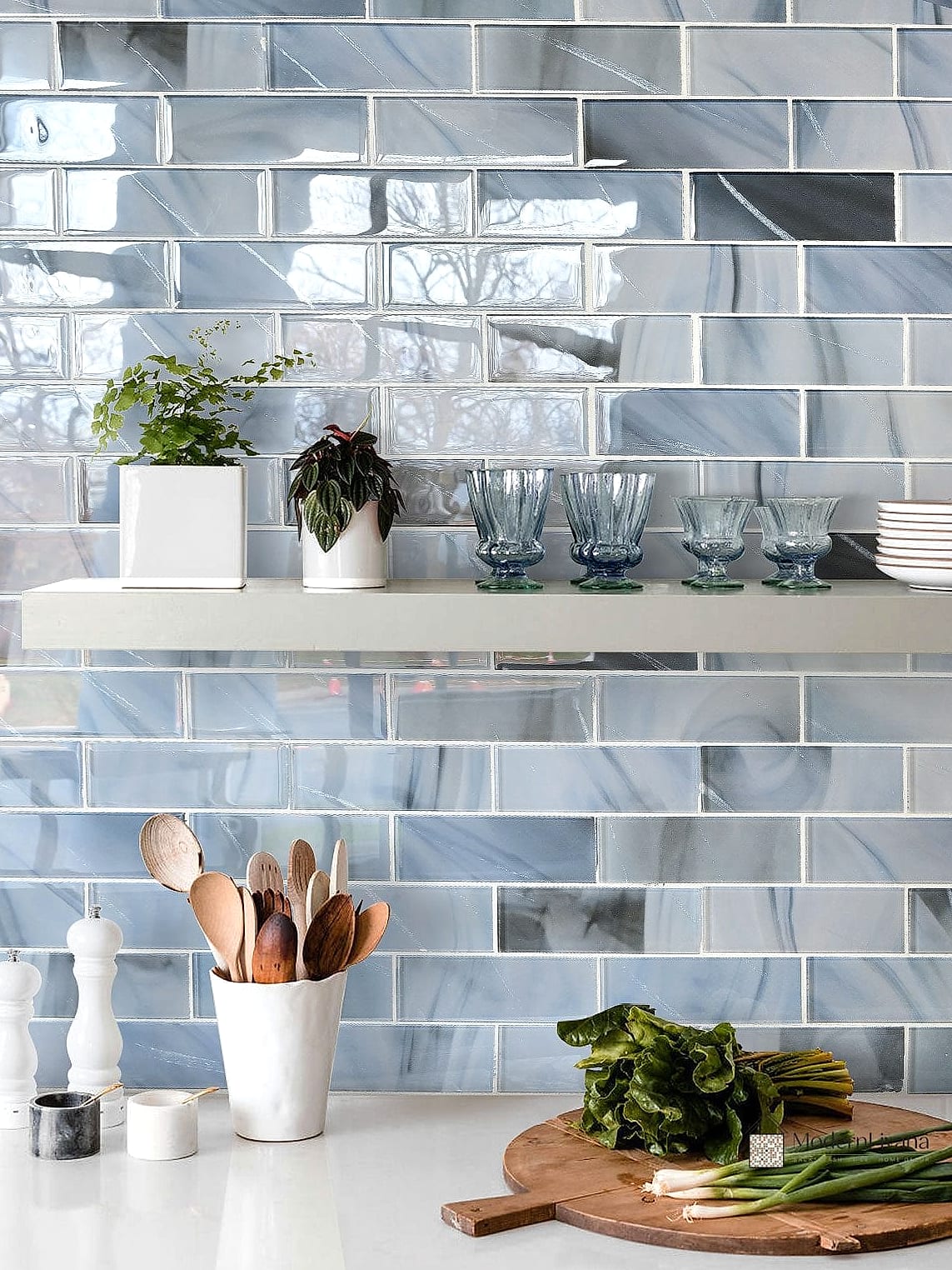 Frosted Glass Subway Tile