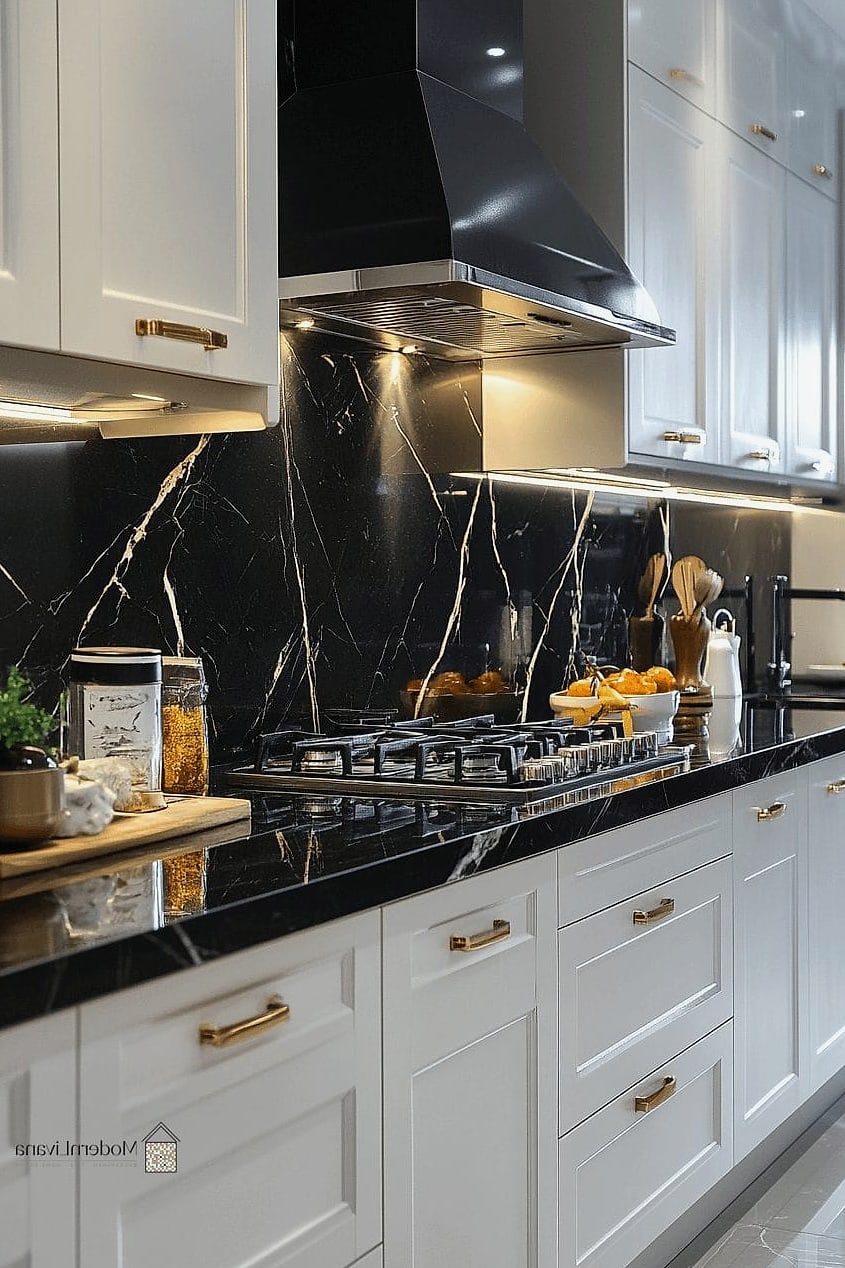 30 Marble Backsplash Ideas That Are Stylish and Practical 8 Full-Height Marble Wall Backsplash
