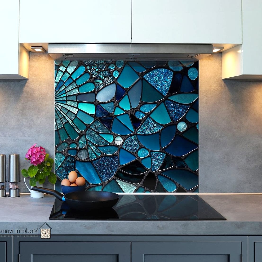 Glass Mosaic Kitchen Backsplash