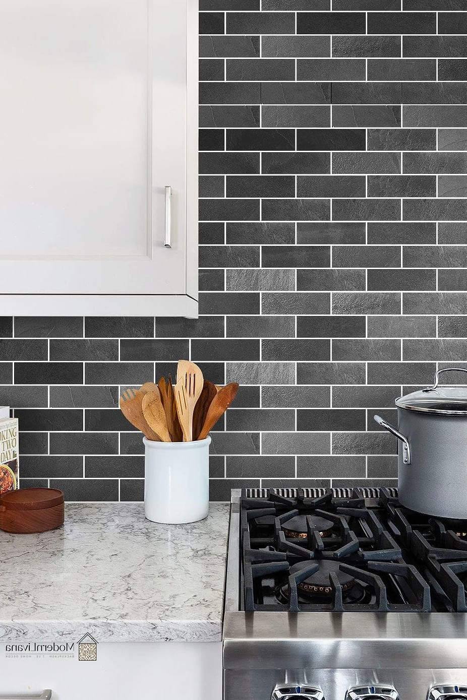 Glossy Black Subway Tile