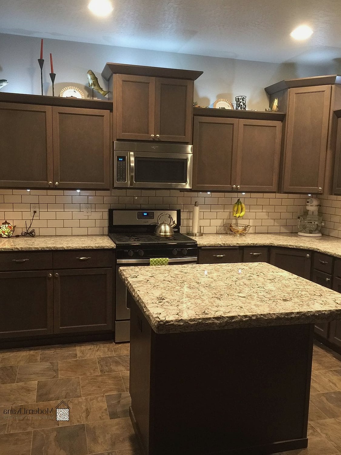 Glossy Olive Green Tile