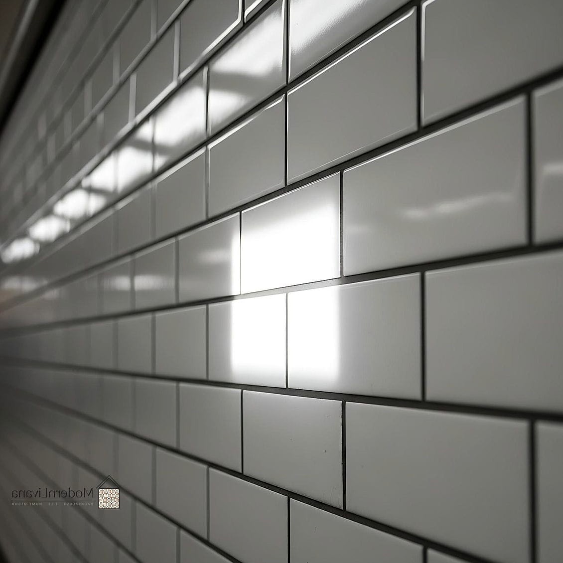 Glossy White Subway Tile for Small Kitchens