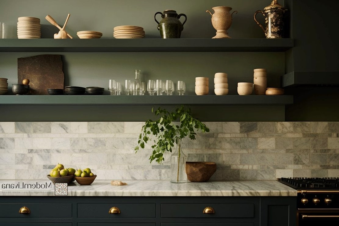 30 Marble Backsplash Ideas That Are Stylish and Practical 10 Green Marble Statement Backsplash