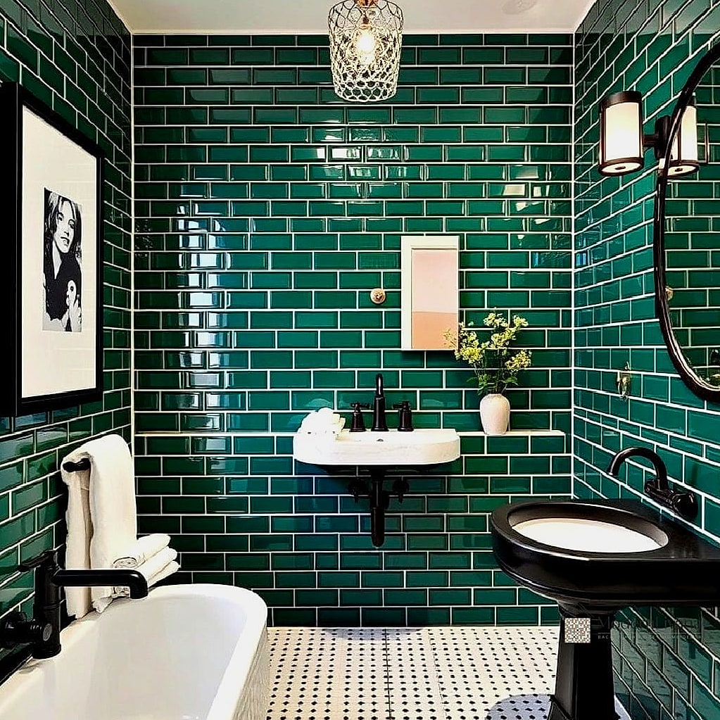 Green Subway Tile