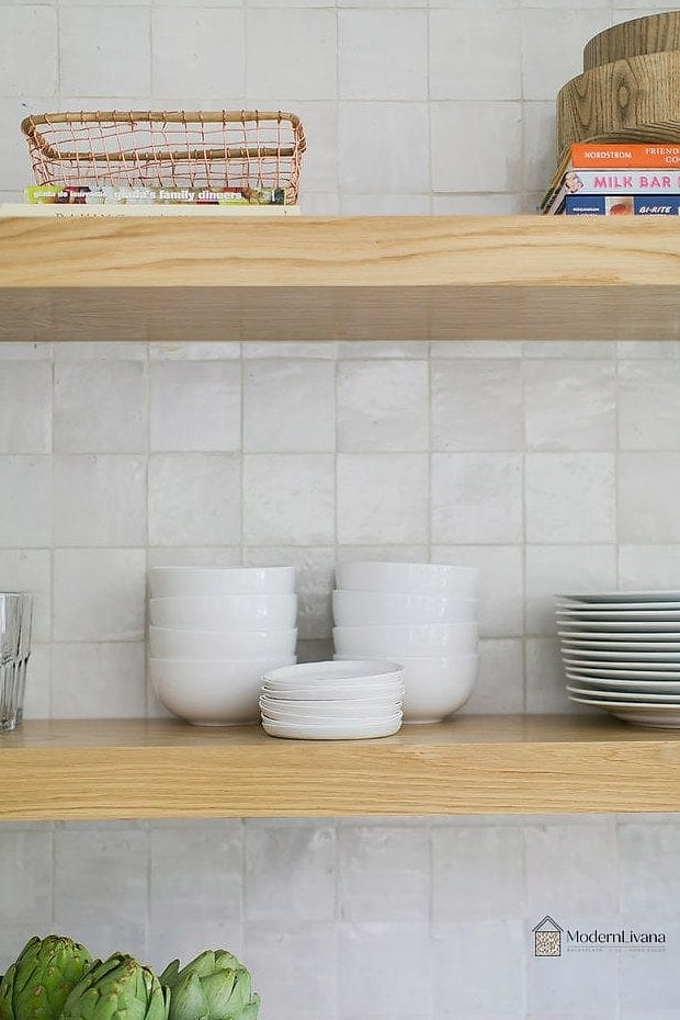 23 White Backsplash Ideas That Will Transform Your Space 5 Handmade White Zellige Tile Backsplash