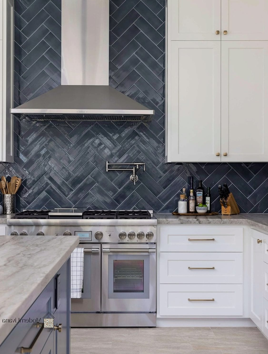 Herringbone Backsplash