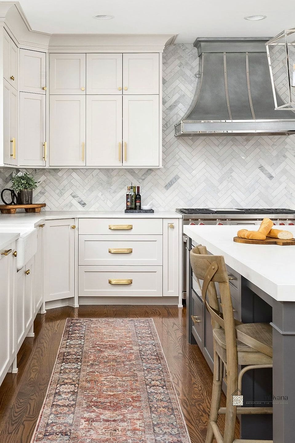 Herringbone Marble Mosaic