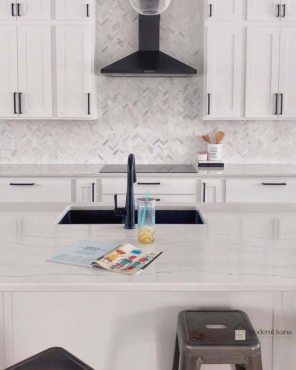 Herringbone Marble Tile