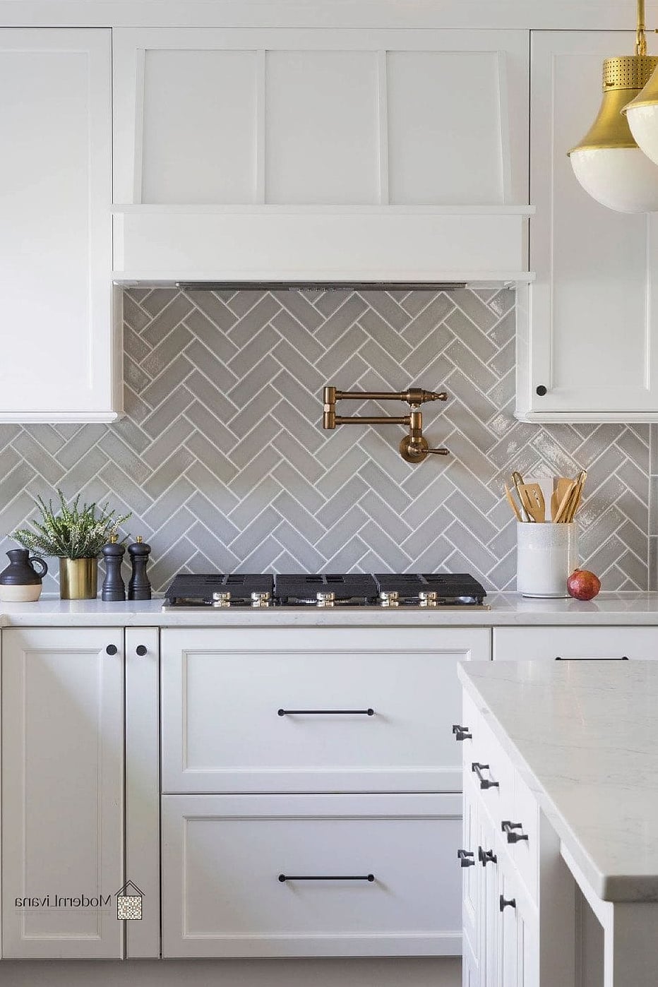 Herringbone Pattern Ceramic Tile