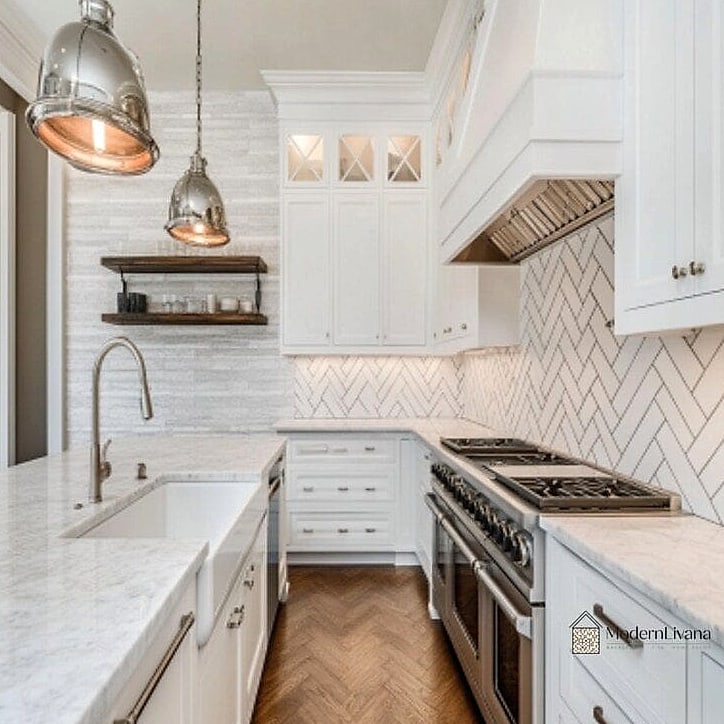 Herringbone Tile Flooring