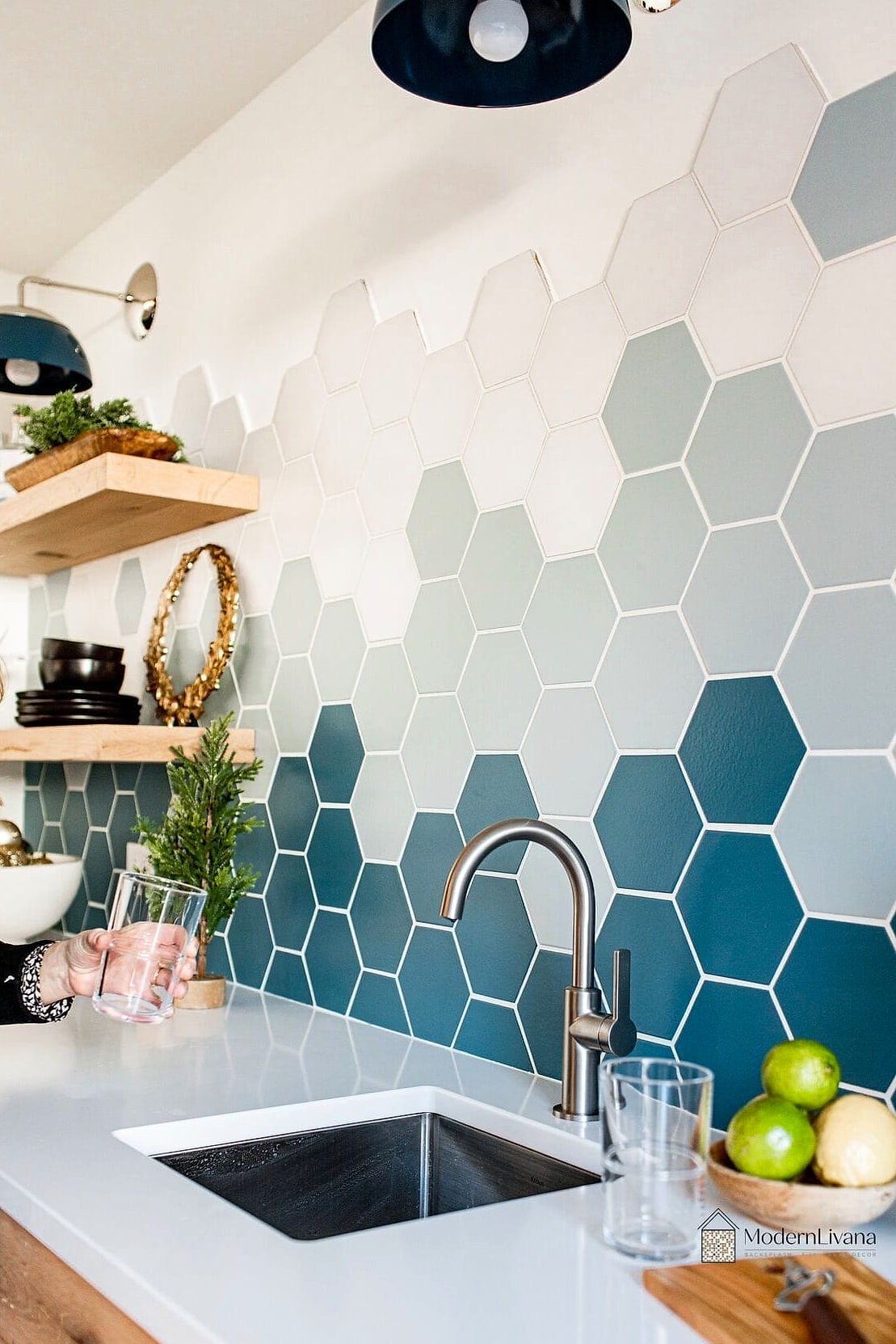 Hexagon Tile in Neutral Tones