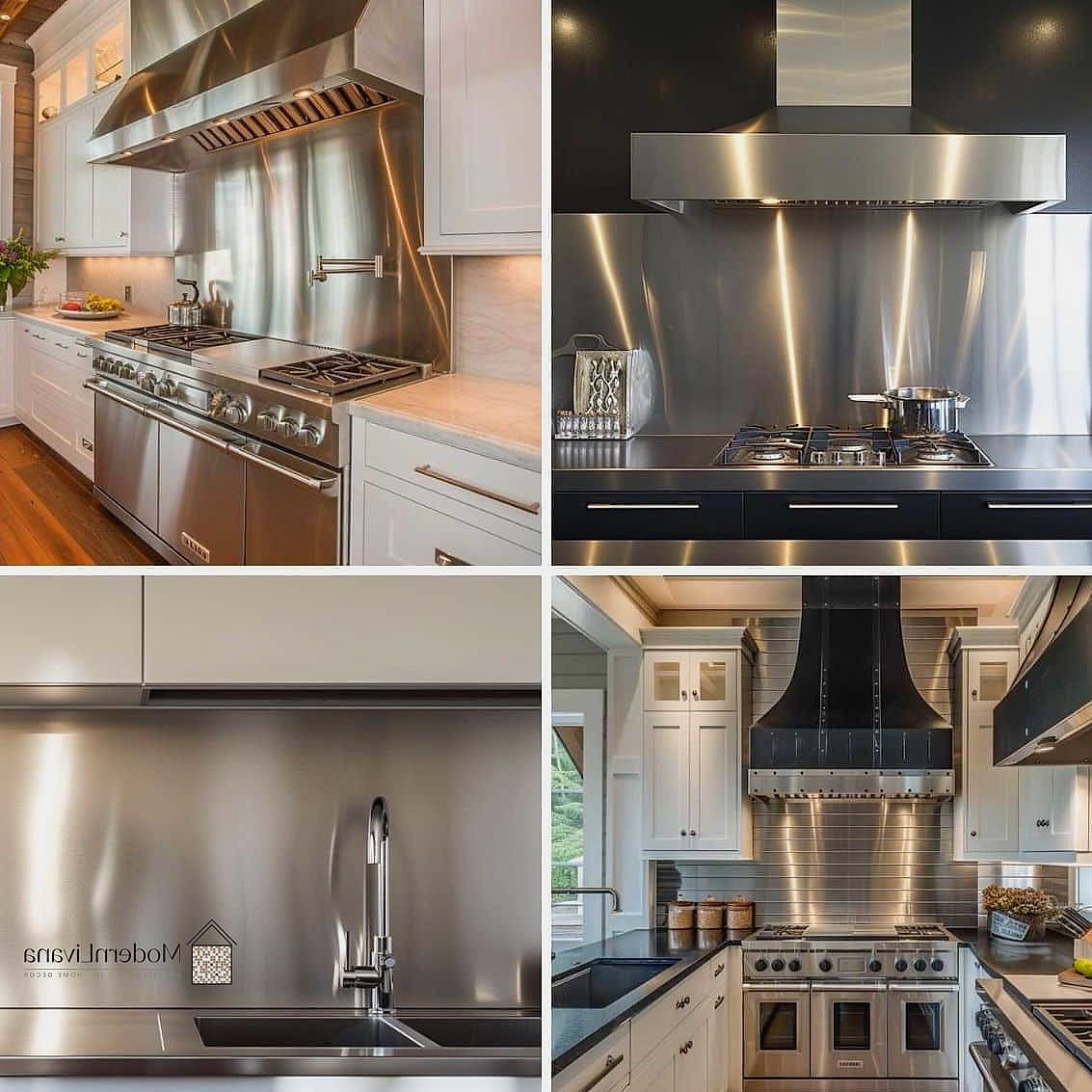 How to Choose From These Stainless Steel Backsplash Ideas