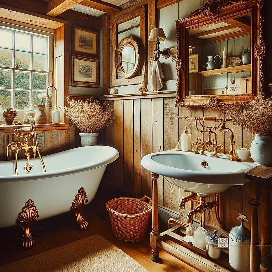 2. Install a Vintage-Inspired Vanity