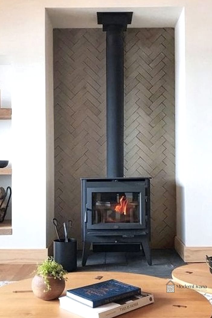 Kit Kat Tile Fireplace Hearth Extension
