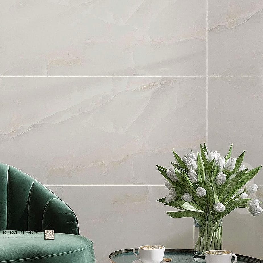 Large Format Matte White Tile