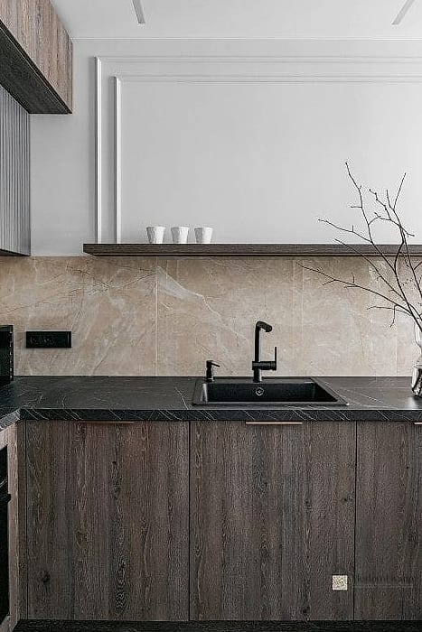 Large Porcelain Tile Kitchen Backsplash Walls