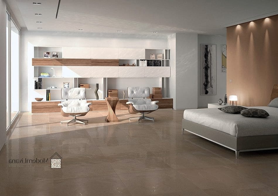 Large Porcelain Tile Living Room Floors