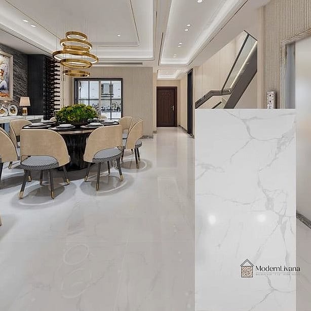 Large White Porcelain Slab Countertops