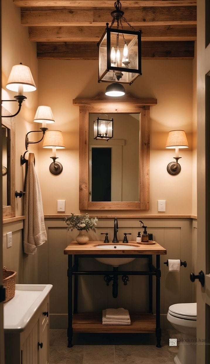 16. Layer the Bathroom Lighting
