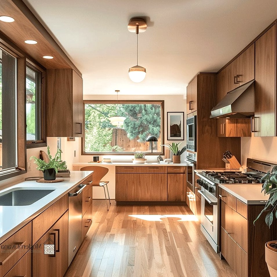 A Long Horizontal Window Above the Sink