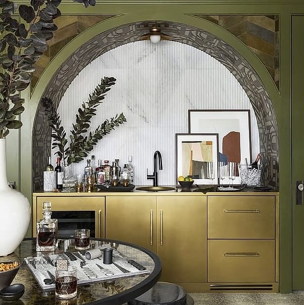 Luxury Metallic Tile Accent
