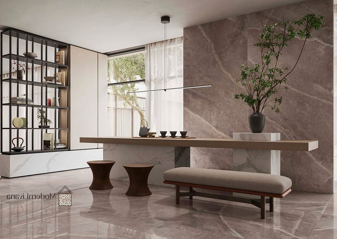 Luxury Vertical Tile with Natural Stone