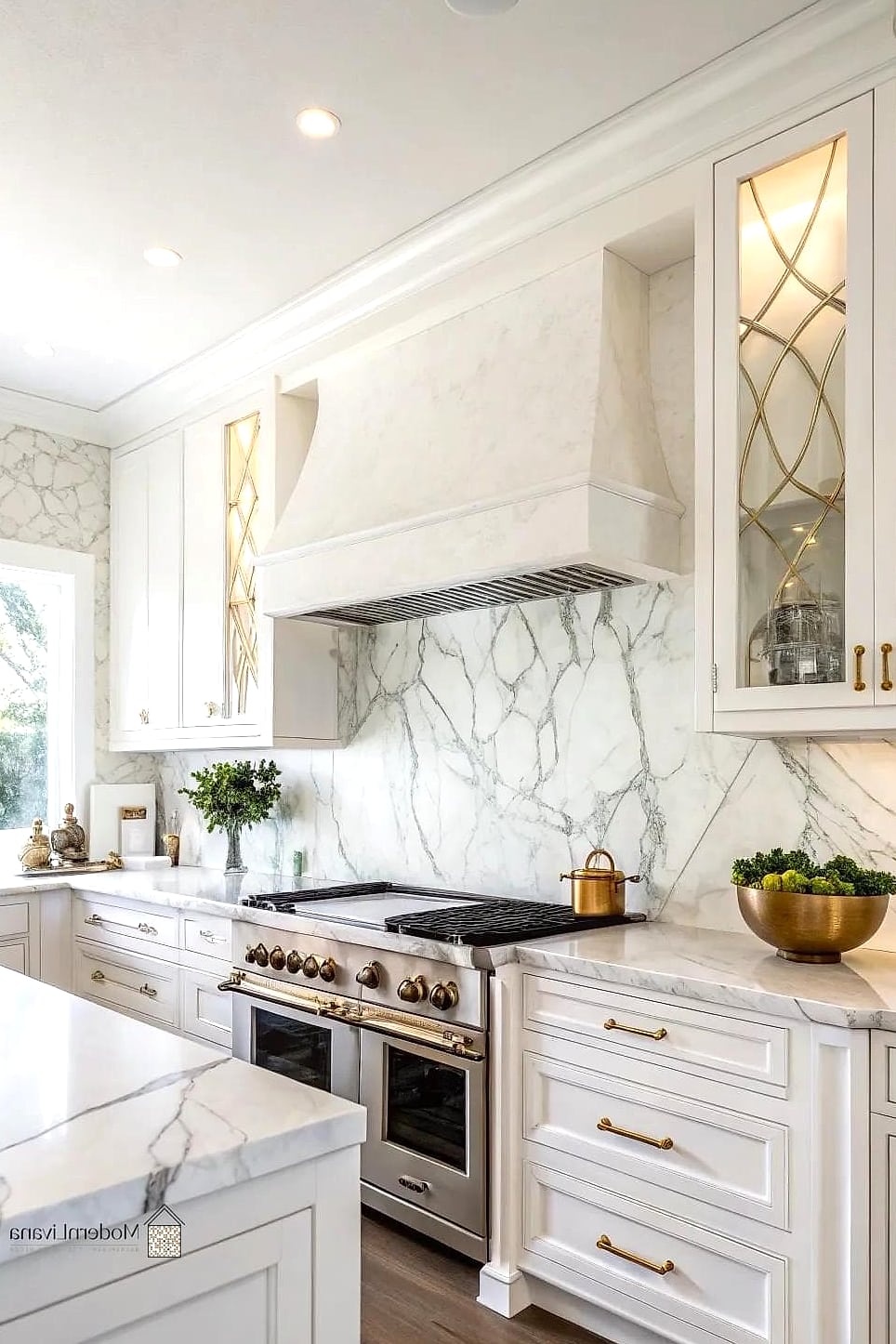 30 Marble Backsplash Ideas That Are Stylish and Practical 20 Marble Backsplash with Under-Cabinet Lighting