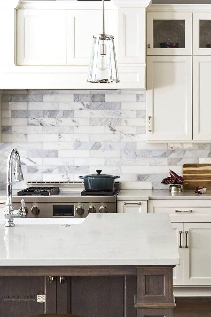 23 Marble Backsplash Ideas That Are Stylish and Practical 24 Marble Backsplash With a Simple Neutral Palette