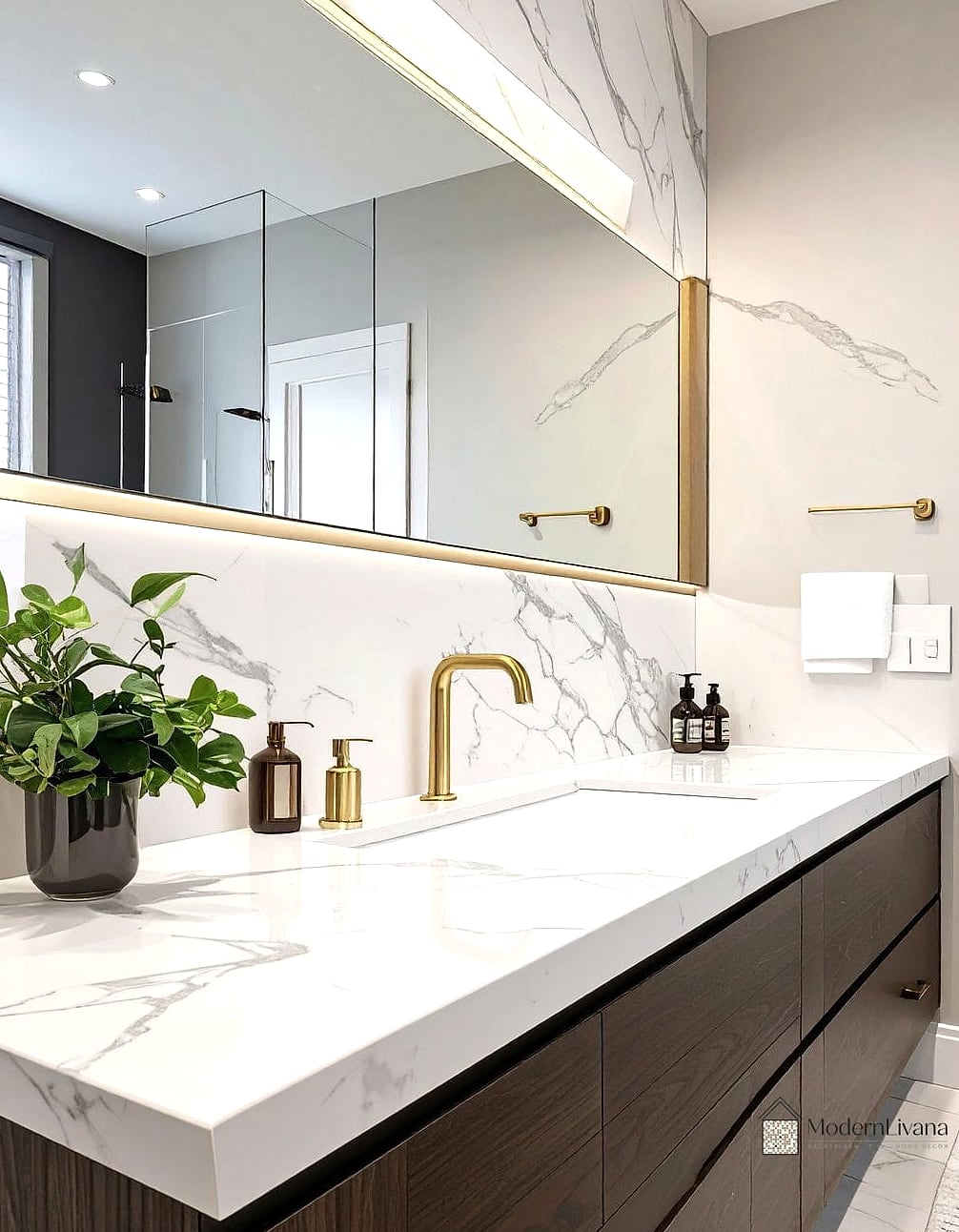 Marble Slab Backsplash