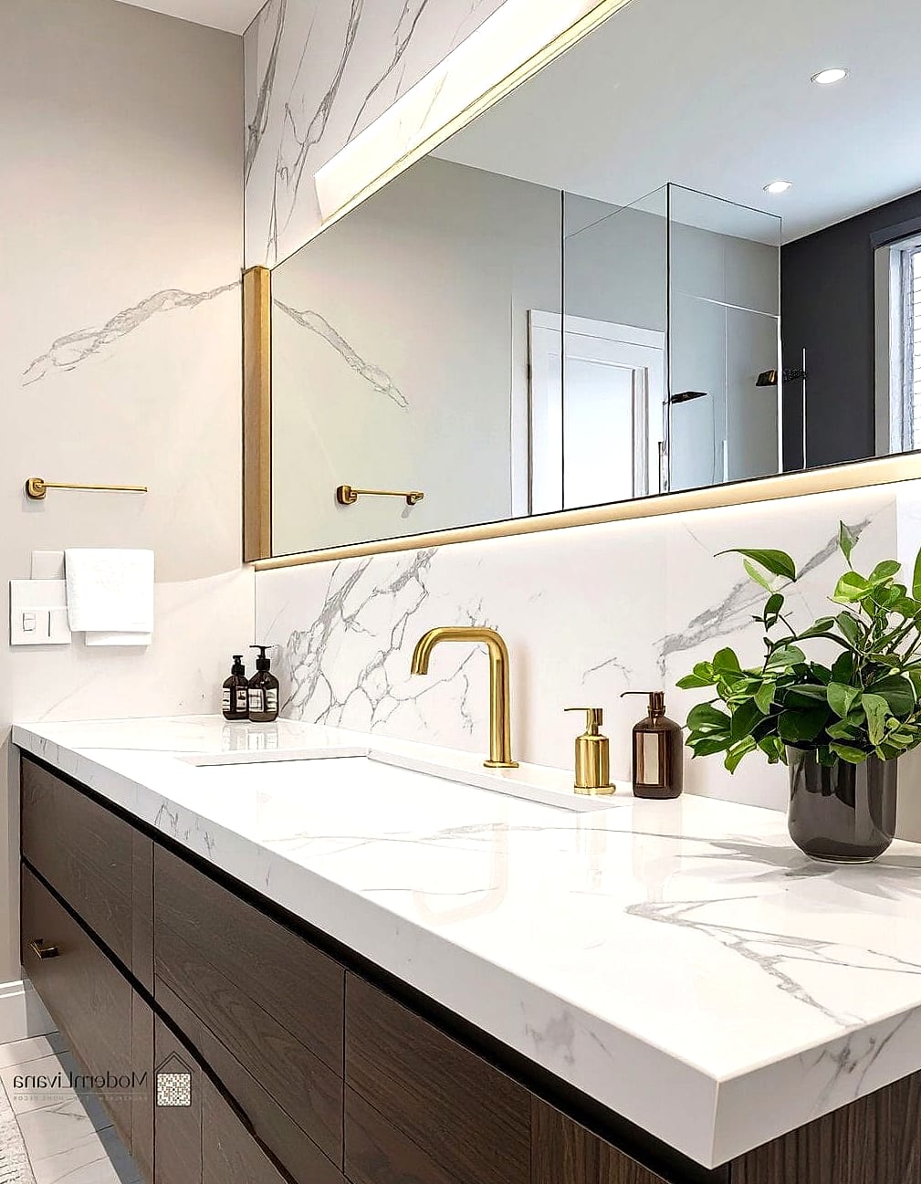 Marble Slab Backsplash