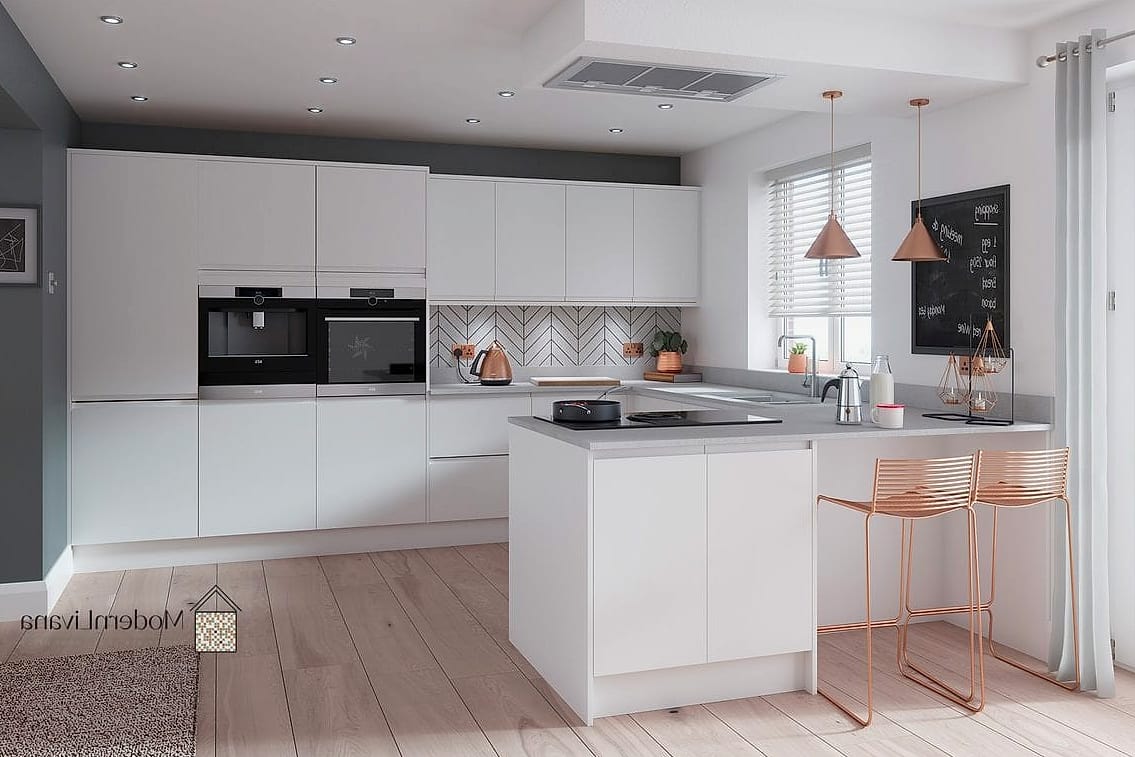 Matte White Cabinets