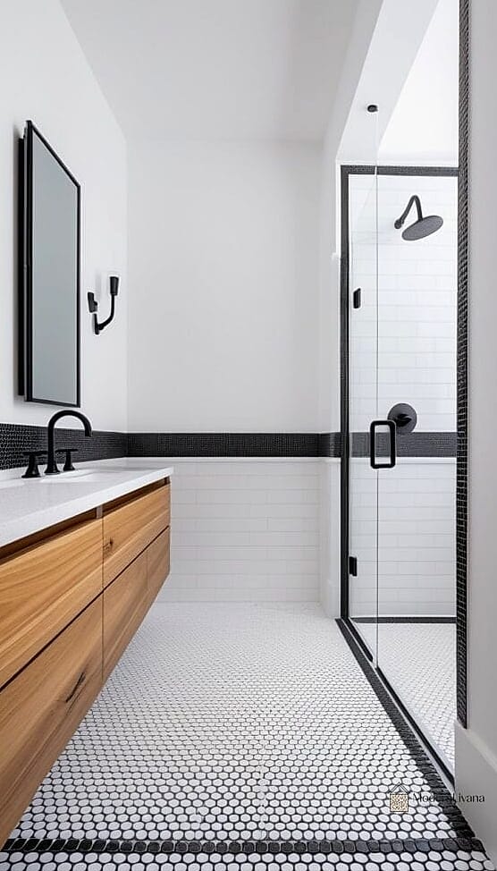 Matte White Penny Tile