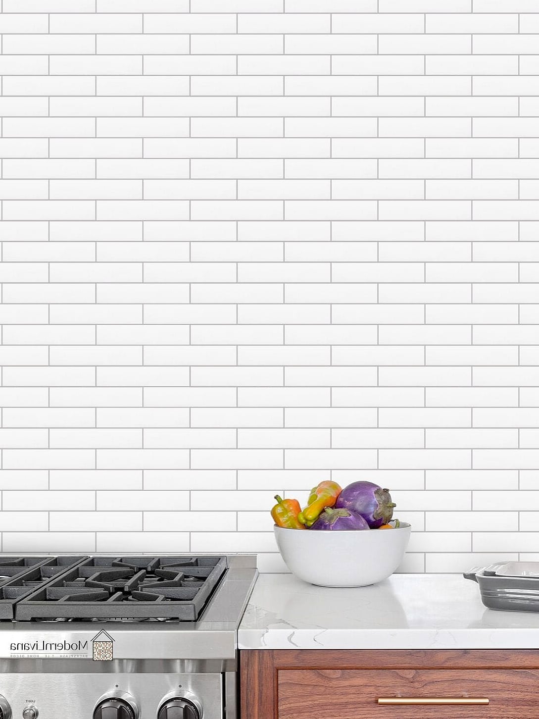 Matte White Subway Tile for a Modern Look