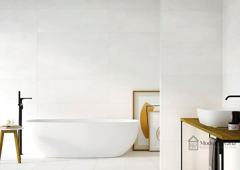 Matte White Porcelain Tile