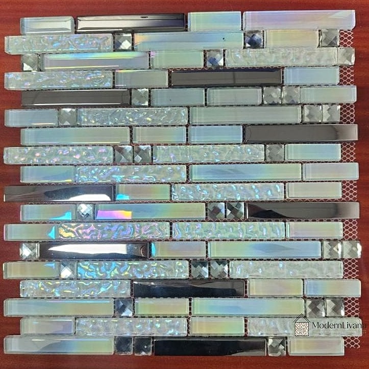 Metallic Mosaic Feature Wall