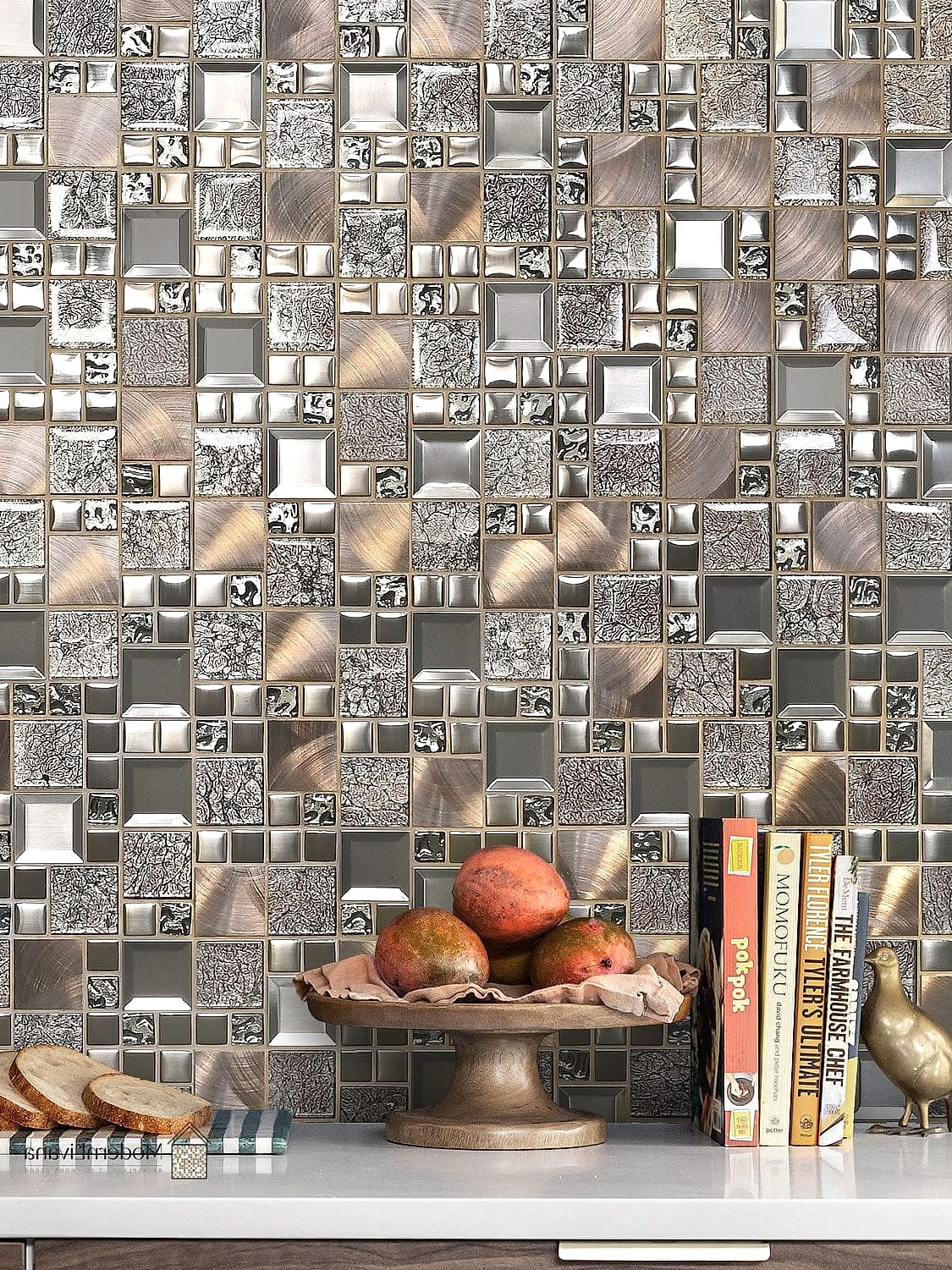 Metallic Mosaic Accent