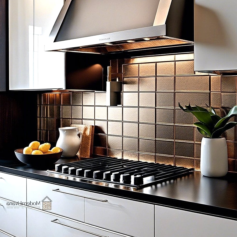 Metallic Tile Accents