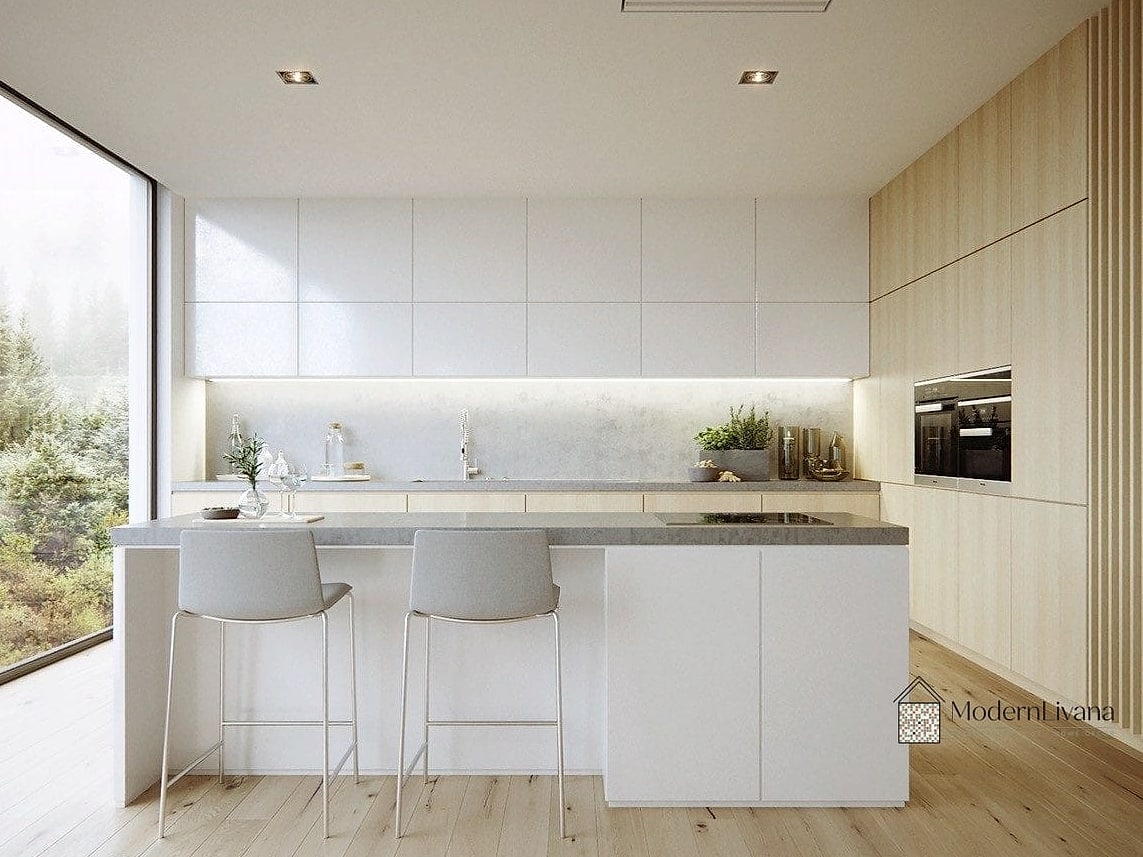 Minimalist White Kitchen Design