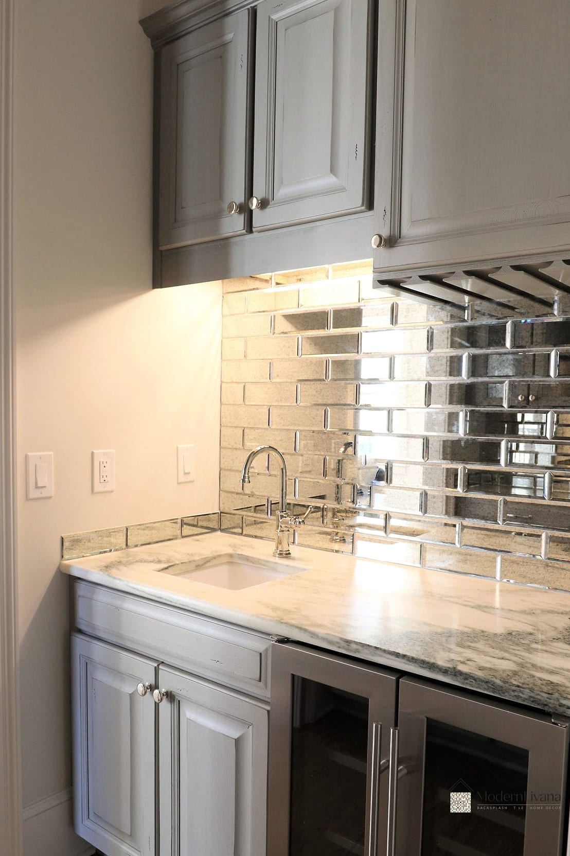 Mirror and Tile Combination