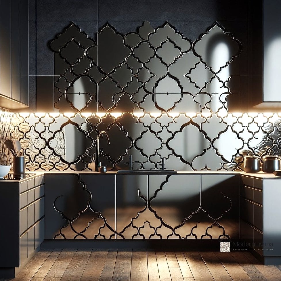 Mirror Tile Backsplash