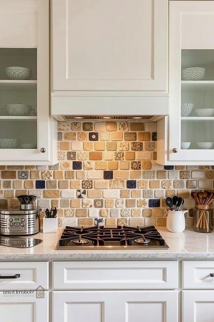Mixed Material Backsplash