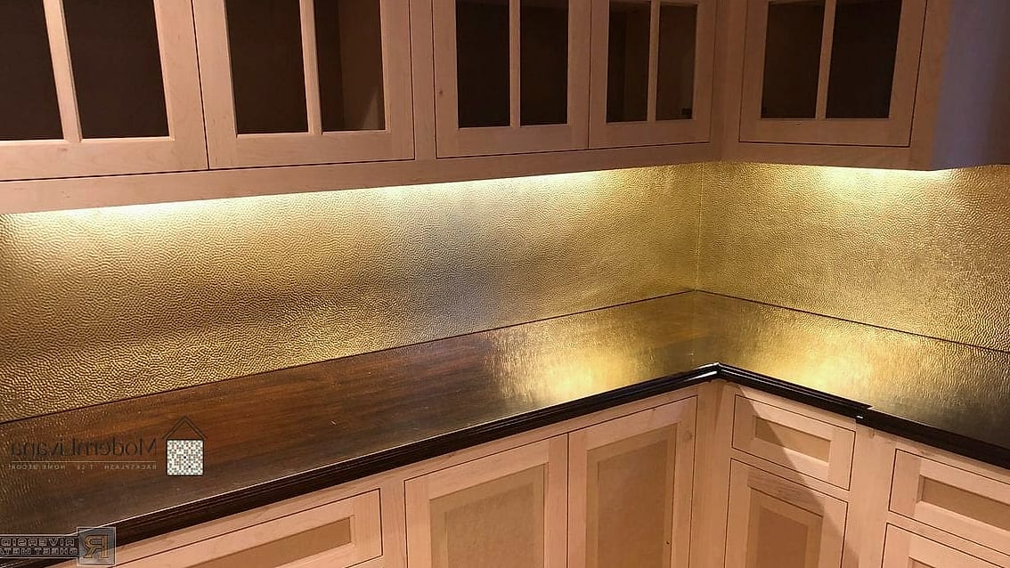 24 Brass Backsplash Ideas That Maximize Style and Function 17 Mixed Metal Kitchen