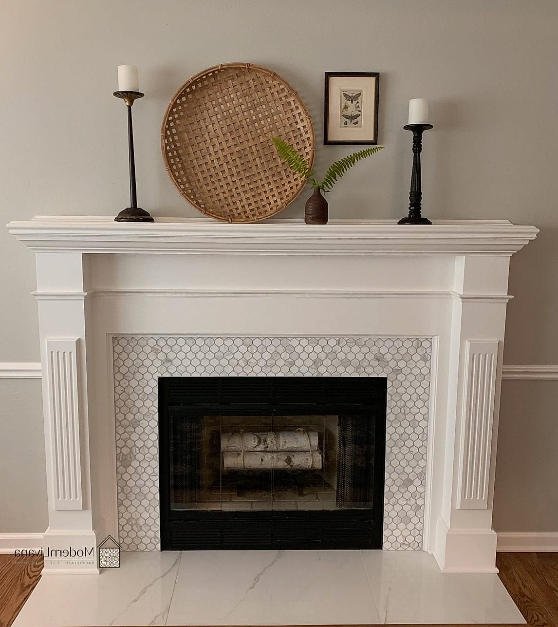 Mosaic Around the Fireplace