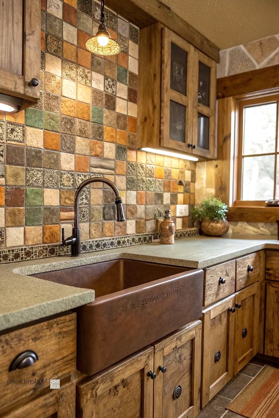24 Rustic Backsplash Ideas to Inspire Your Next Renovation 4 Natural Stone Mosaic