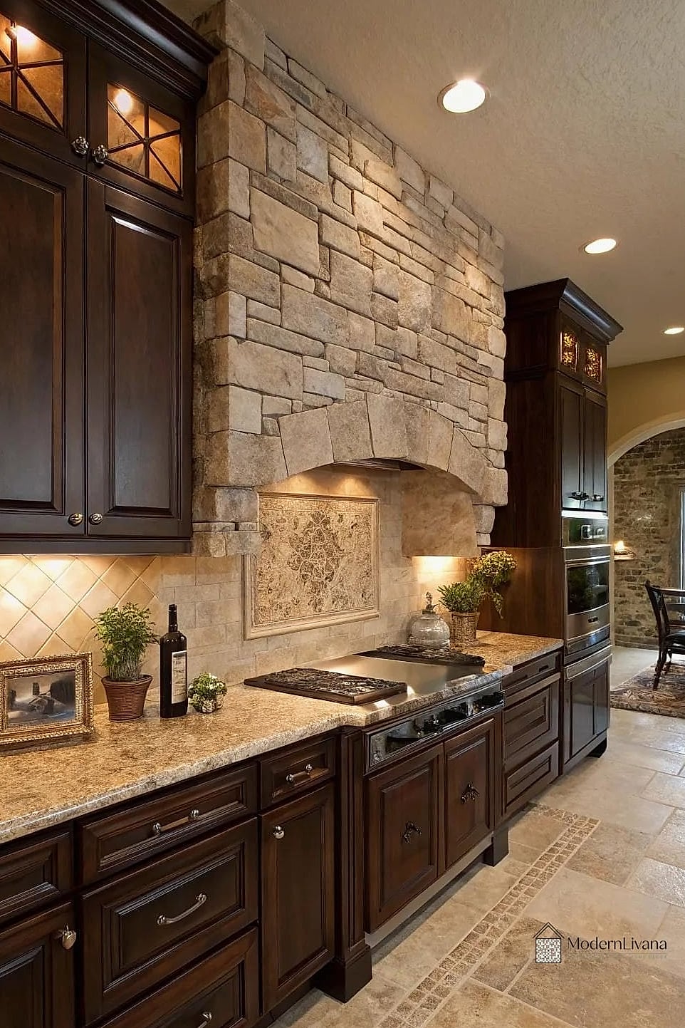 Natural Stone Backsplashes