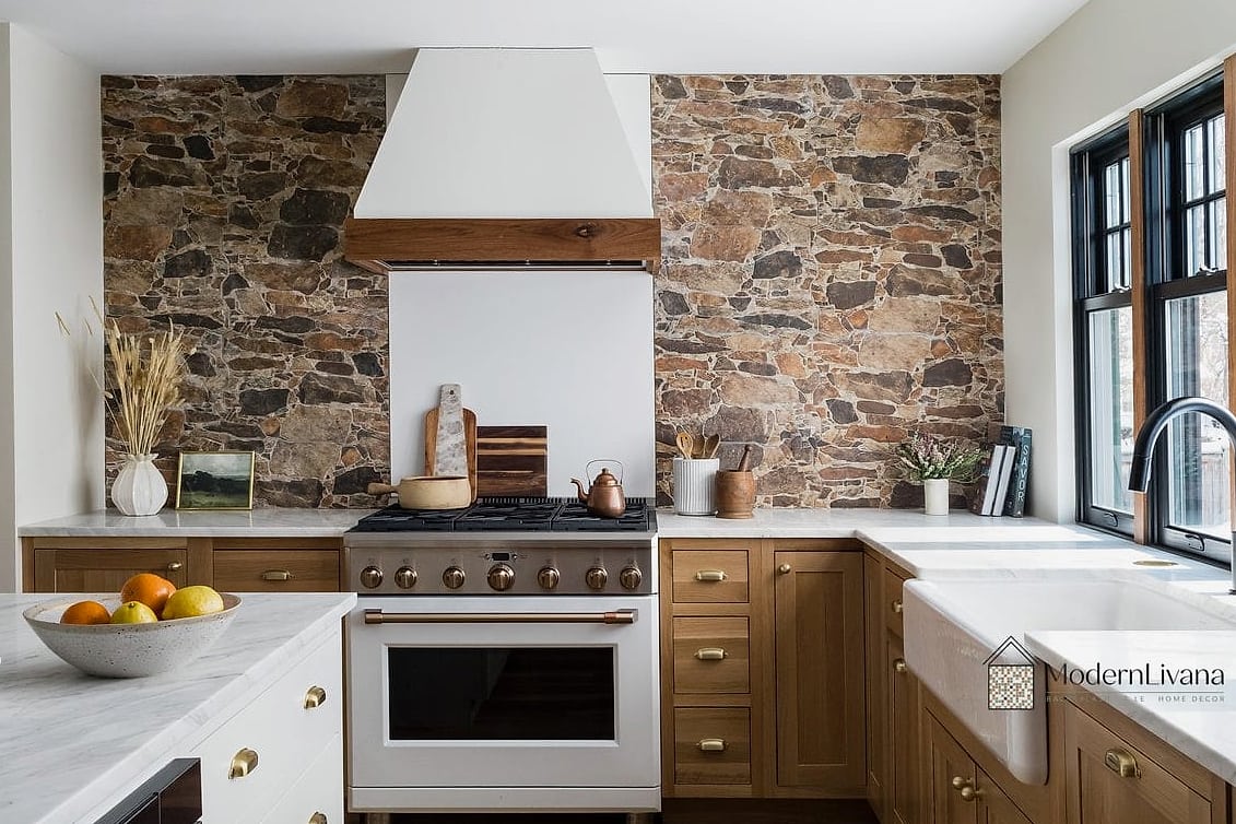Natural Stone Backsplash