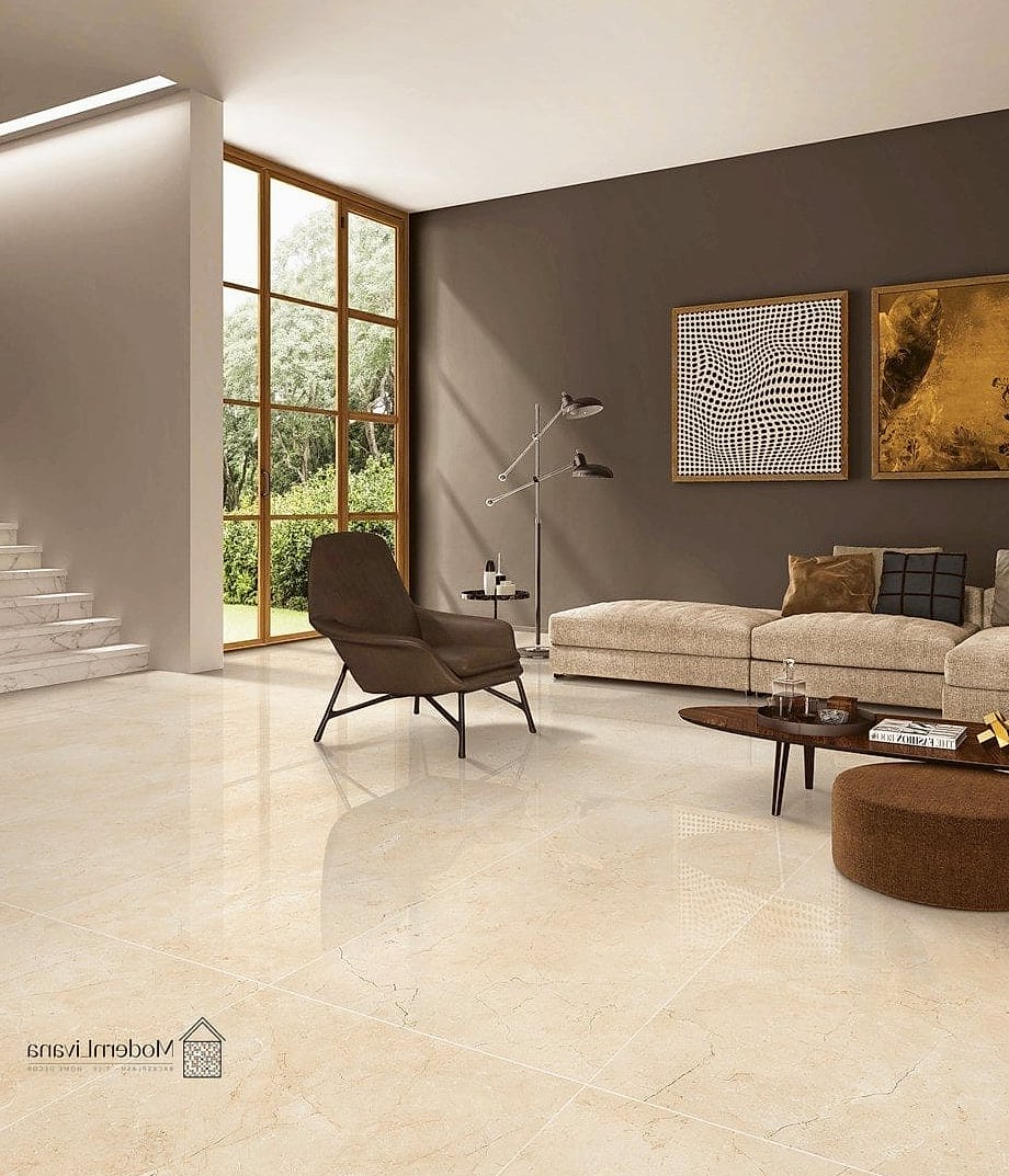 23 Glazed Porcelain Tile Ideas That Maximize Style and Function 10 Neutral Beige Glazed Porcelain Tile for Everyday Living